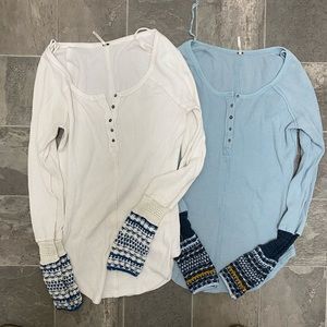 Free People knit cuff Henley bundle